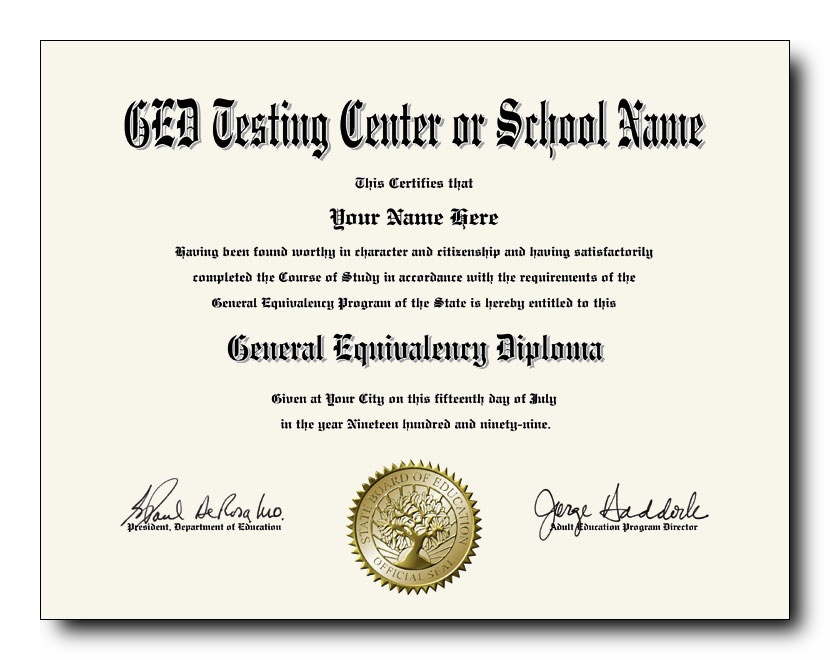 Get A Better Scope Of Access To Jobs With Fake GED Diploma Certificate 